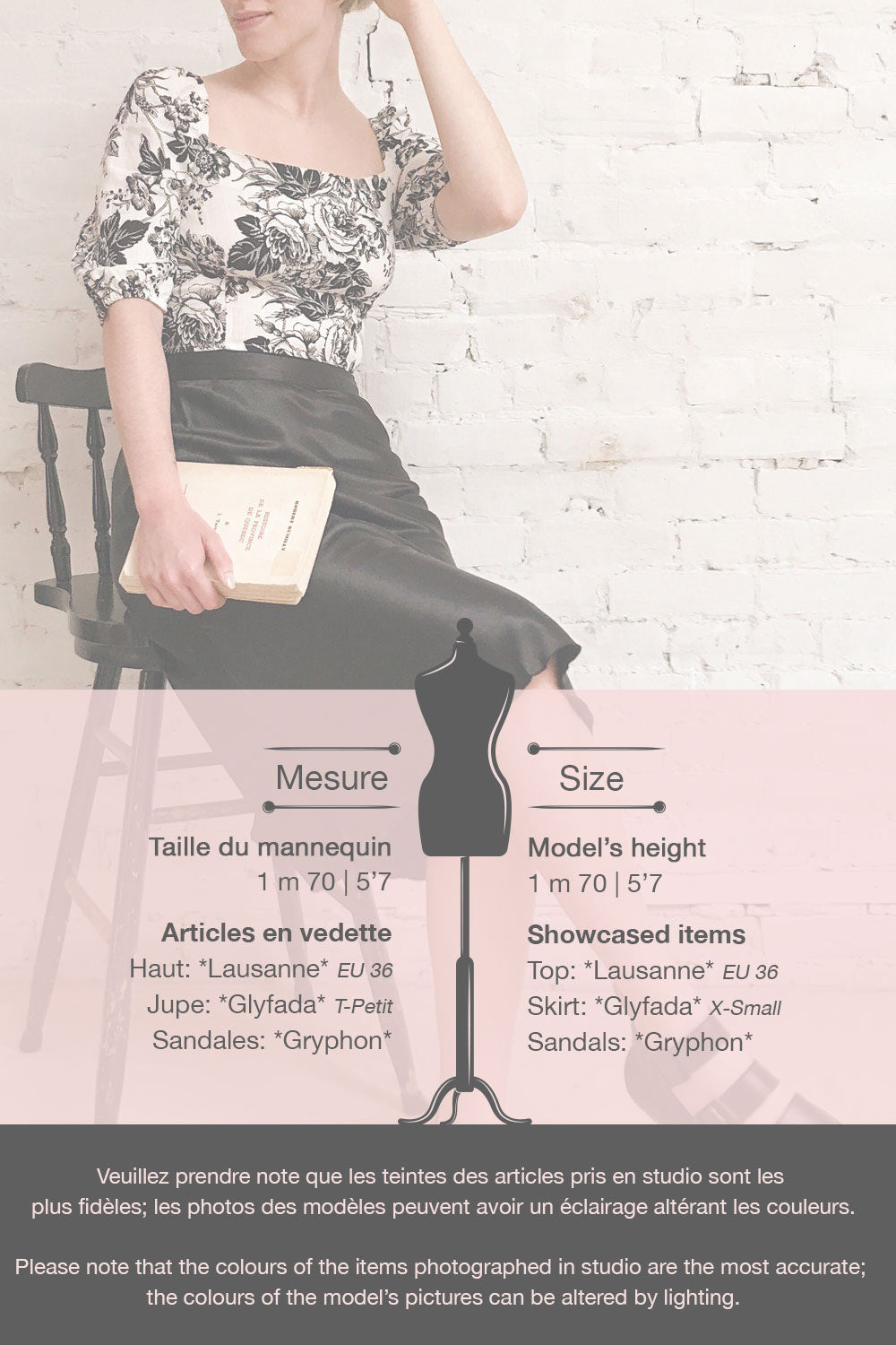 Lausanne White & Black Floral Print Crop Top | Boutique 1861 template