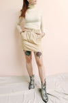 Loxley Clay Orange Corduroy Mini Skirt photo | La Petite Garçonne