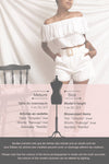 Kalouga White High-Waisted Shorts | La petite garçonne template