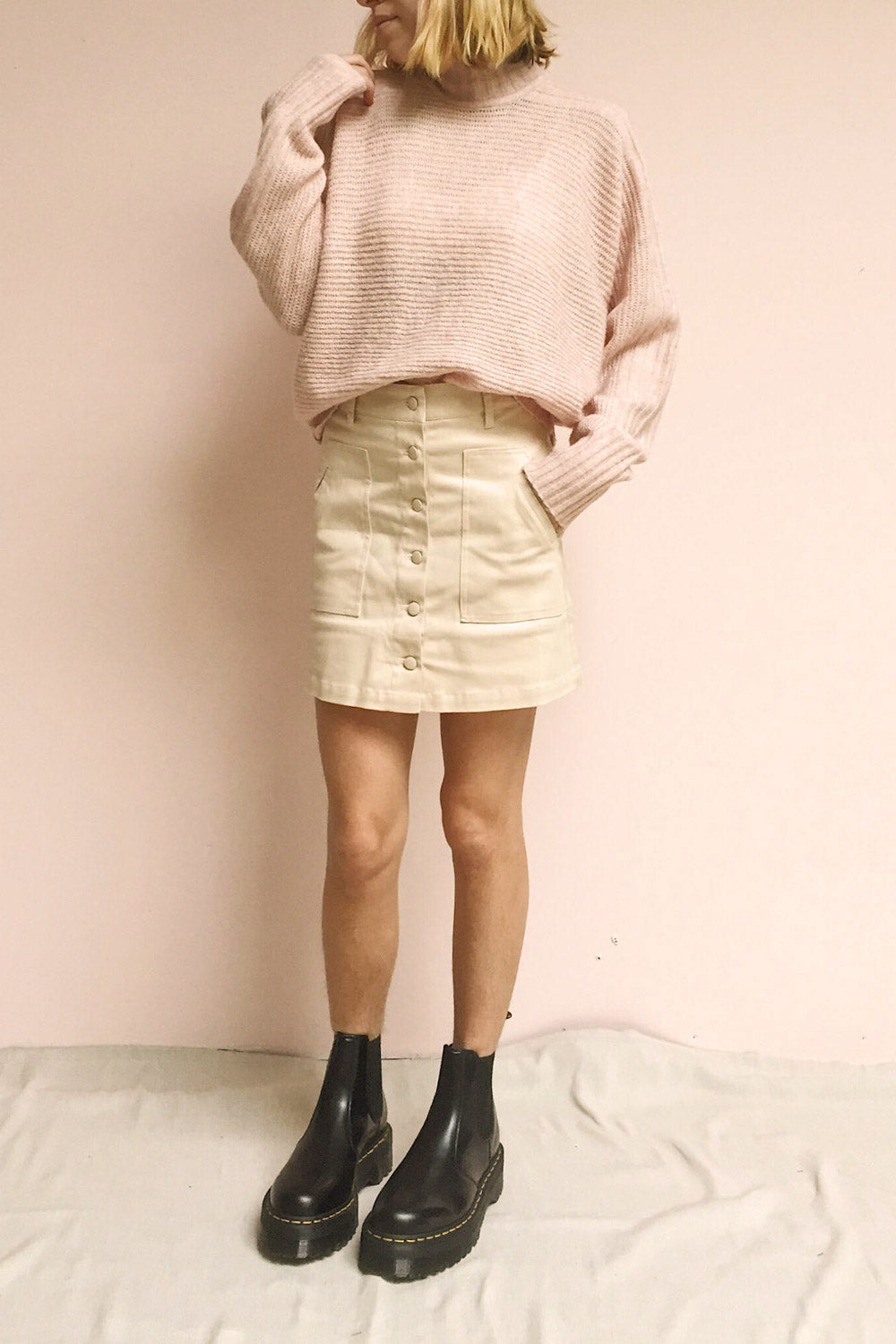 Alijo Beige | Mini Skirt