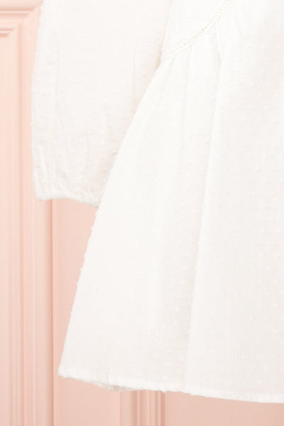Torborg White Plumetis A-Line Dress skirt | Boutique 1861