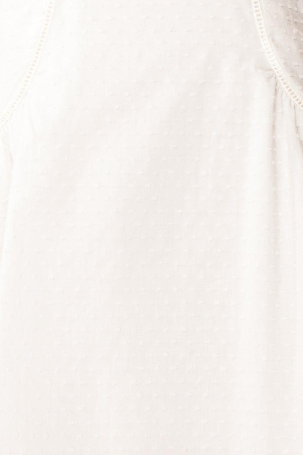 Torborg White Plumetis A-Line Dress fabric | Boutique 1861