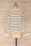 Toulouse White & Black Striped Sweater | La petite garçonne back view