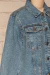 Tripani Light Blue Denim Jacket | Veste | La Petite Garçonne side close-up