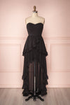 Trym Secret Black High-Low Bustier Dress | Boutique 1861