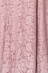 Uranie Mauve Lilac Lace Mermaid Gown | Boudoir 1861 fabric detail