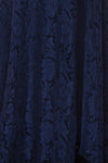 Uranie Navy Blue Lace Mermaid Gown | Boudoir 1861 fabric detail