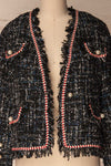Valdrome Black Tweed Jacket with Pearls | La Petite Garçonne 3