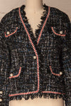 Valdrome Black Tweed Jacket with Pearls | La Petite Garçonne 5