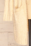 Valette Cream Fuzzy Long Sleeve Cardigan | La petite garçonne bottom