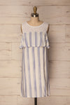 Valeyrac Off-White & Blue Striped Summer Dress | La Petite Garçonne