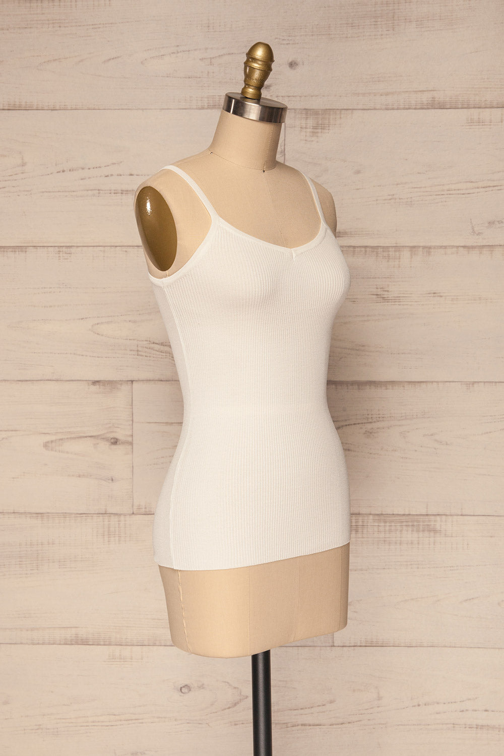 Valezan White | Ribbed Cami