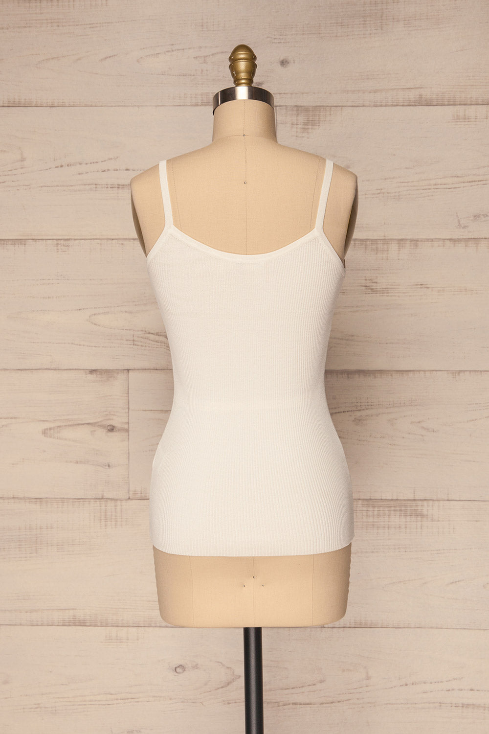 Valezan White | Ribbed Cami