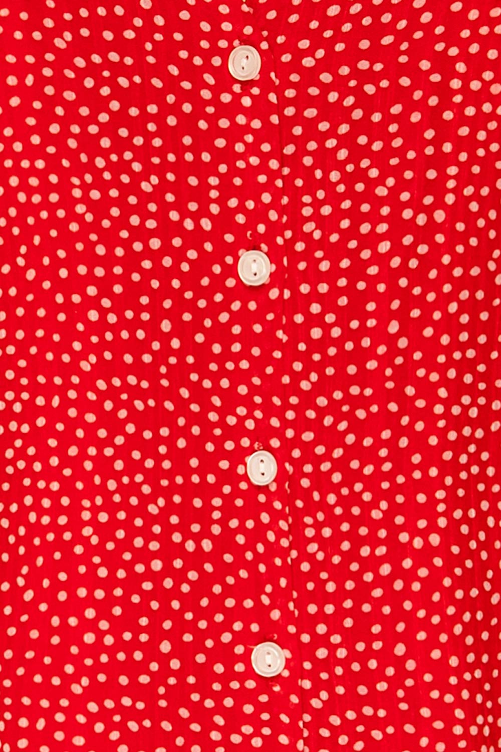 Valkyrie Red Polka Dot Short Dress | La petite garçonne fabric 