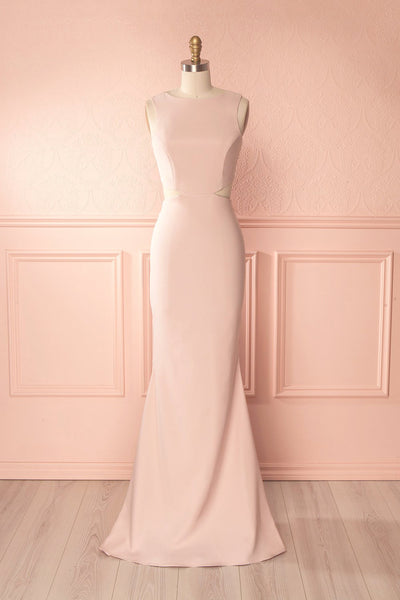 Vallata Blush Cut-Outs Mermaid Gown | Boudoir 1861 front view