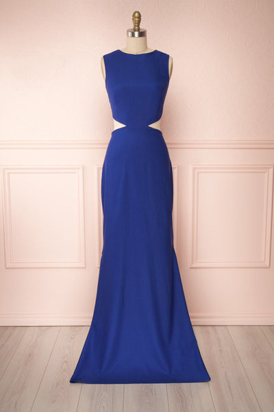 Vallata Blueberry Royal Blue Maxi Dress | La petite garçonne