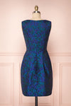 Vanko Blue Cocktail Dress with Embroidery | Boutique 1861 back view