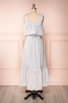 Vanolie Baby Blue English Embroidered Dress | Boutique 1861 back view