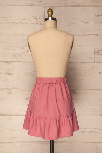 Vanves Pétale Pink Ruffled A-Line Skirt | La Petite Garçonne 5