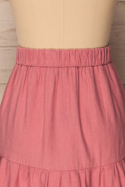 Vanves Pétale Pink Ruffled A-Line Skirt | La Petite Garçonne 6