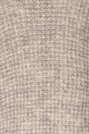 Varvarin Light Grey Knit Cardigan | La Petite Garçonne fabric detail