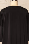 Vasto Black Oversized T-Shirt | La petite garçonne back close up