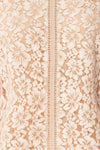 Vasylyna Beige Floral Lace T-Shirt |texture close up| Boutique 1861