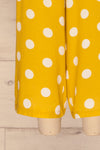 Veendam Yellow Jumpsuit | Combinaison | La Petite Garçonne bottom close-up