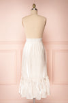 Venelle Ivory Mid-Length Skirt w/ Frills | Boutique 1861 back view