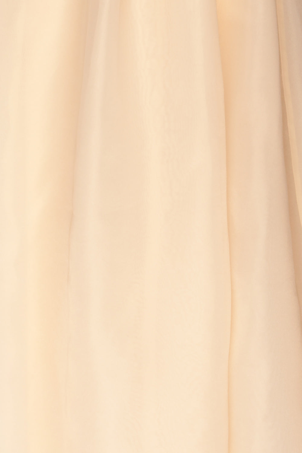 Venosa Beige Strapless Maxi Dress fabric close up | La petite garçonne