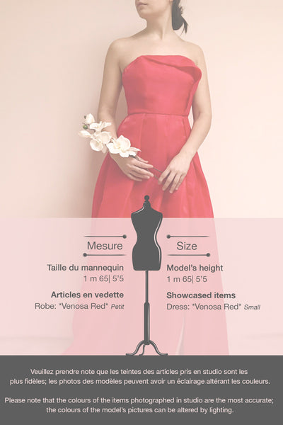 Venosa Red Strapless Maxi Dress | La petite garçonne template