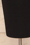 Verona Black Semi-Fitted Midi Dress | La petite garçonne bottom