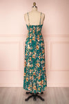 Verrina Green High-Low Floral Summer Dress | Boutique 1861 back view