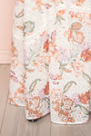 Vibrissa White Floral Lace Maxi Dress | Boutique 1861 bottom close-up