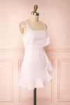 Vidia Peony Light Pink Openwork Short Dress | Boutique 1861 side view