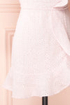 Vidia Peony Light Pink Openwork Short Dress | Boutique 1861 skirt