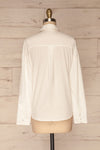 Vimioso White Cotton Long Sleeve Shirt | La petite garçonne back view