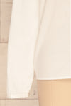 Vimioso White Cotton Long Sleeve Shirt | La petite garçonne sleeve
