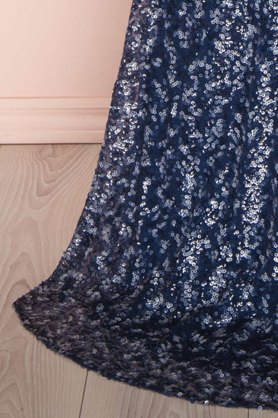 Vindya | Robe Bleu Pailletée