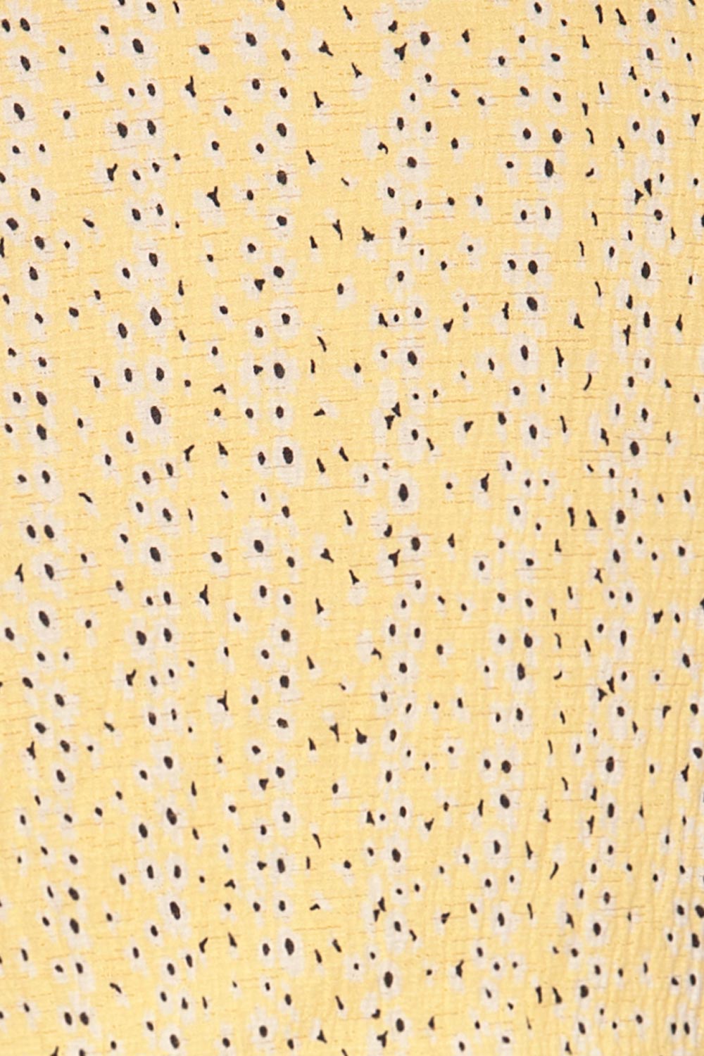 Virrat Yellow Crepe Short Sleeve Crop Top | La petite garçonne fabric 