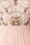 Viviette Blush Embroidered Gown | Robe Longue | Boutique 1861 fabric detail