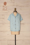 Vocin Light Blue Denim Button-Up Kids Shirt | La Petite Garçonne