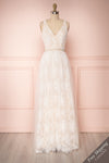 Vrissila Cream Lace A-Line Bridal Dress with Pearls | Boudoir 1861