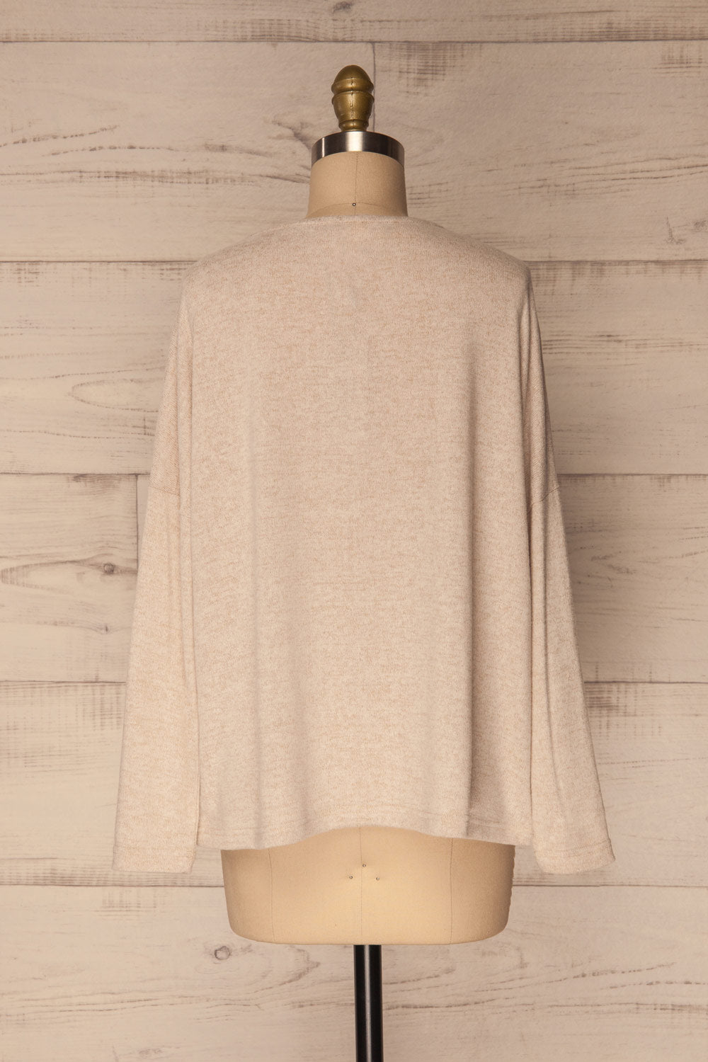 Wail Sand Beige Soft Knit Sweater Top | La Petite Garçonne 5