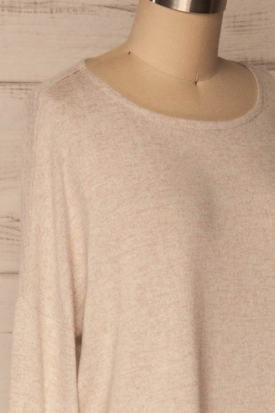 Wail Sand Beige Soft Knit Sweater Top | La Petite Garçonne 4