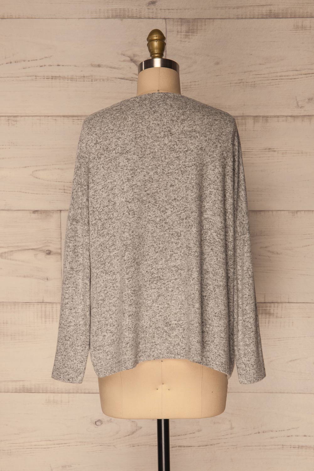 Wail Stone Gray Soft Knit Sweater Top | La Petite Garçonne 5