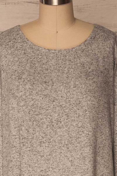 Wail Stone Gray Soft Knit Sweater Top | La Petite Garçonne 2