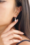 Wainaku Silver Freshwater Pearl Earrings Set on model