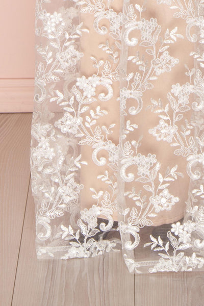 Wakana | White Embroidered Bridal Gown