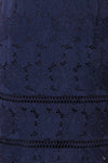 Wakanda Navy Lace Cocktail Dress | Robe en Dentelle | Boutique 1861 fabric close up